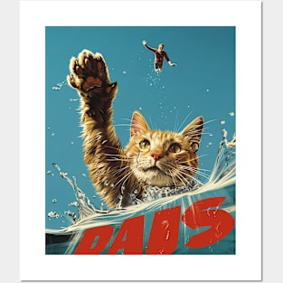 Cat Paws Tracks Posters and Art